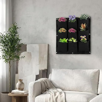 WFIST Vertical Hanging Planter Bag, Breathable Felt Wall Garden Planter - Image 6