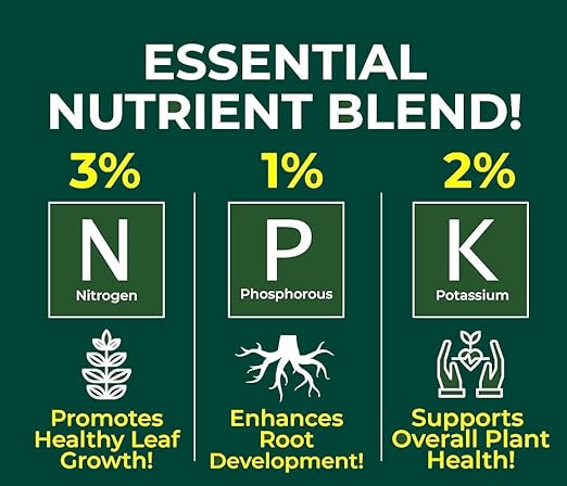 Premium Liquid Lavender Plant Fertilizer - 3-1-2 Concentrate for Indoor Plants and Flowers by Gardenera | Organic Plant Food for Lavenders - 32oz