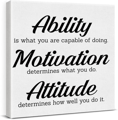Inspirational Office Wall Decor, Motivational Plaques by VAHATAN