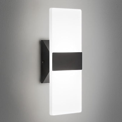 12 Inch Modern Black LED Wall Sconce, Indoor Dimmable Wall Lights, 12W by BrillianceMeetsDurability