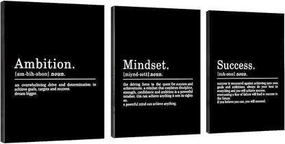 Inspirational Canvas Painting Wall Art -EPHANY ART, Mindset Quotes Prints by EPHANYART