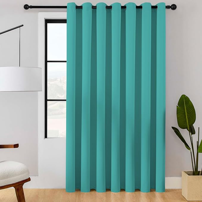 ChrisDowa Room Divider Curtain 108 Inches Long, Wide Blackout Sliding Door by ChrisDowa