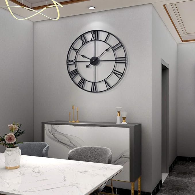 LEIKE 16" Large Wall Clocks Battery Operated, Round Modern Silent Non-Ticking - Image 5