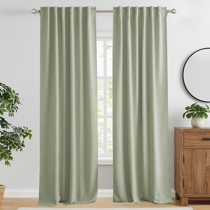 RYB HOME Blackout Curtains for Living Room, Privacy Thermal Insulating Window by RYBHOME