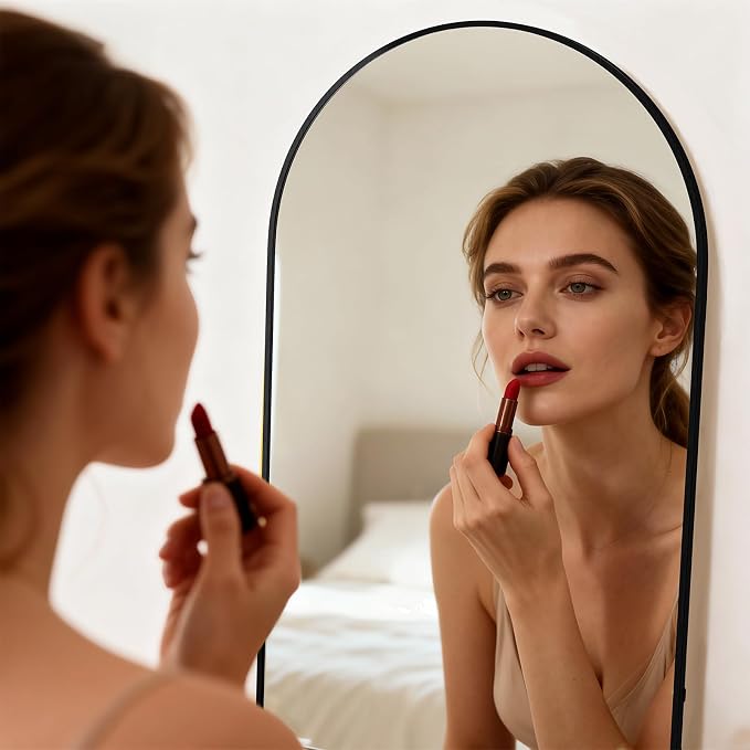 Simple Deluxe Arched Full Length Mirror, - Image 2
