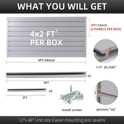 Slatwall Panel Garage Slat Wall Storage Systems, PVC Slat Wall Paneling Garage - Image 3