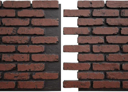 EverStone Aged Brick Faux Brick Panel, 46 7/8"W x 27"H x 1 1/4"D, Heath Color - Image 8