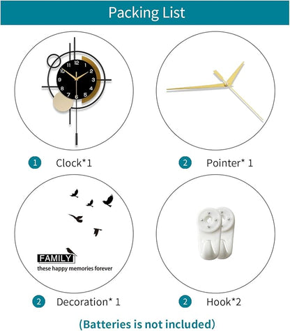 Wall Clock for Living Room Decor Decorative Wall Clock - Image 7