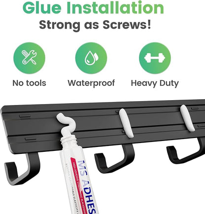 16-Inch Wall Mount Coat Rack - Image 3