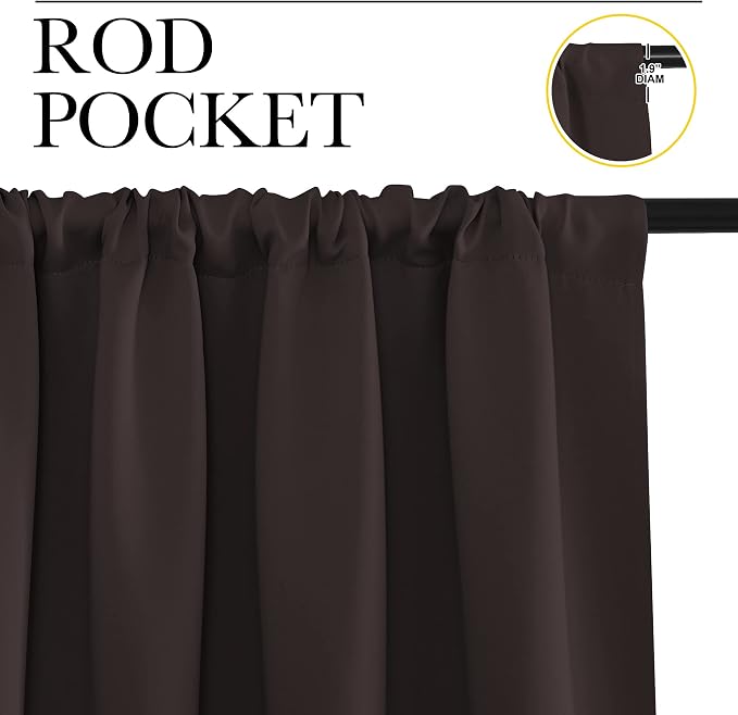 NICETOWN Blackout Curtains for Living Curtains, Thermal Insulated Noise - Image 2