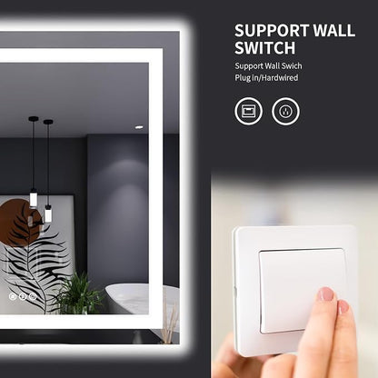 LOAAO 32"X32" LED Bathroom Mirror - Image 7