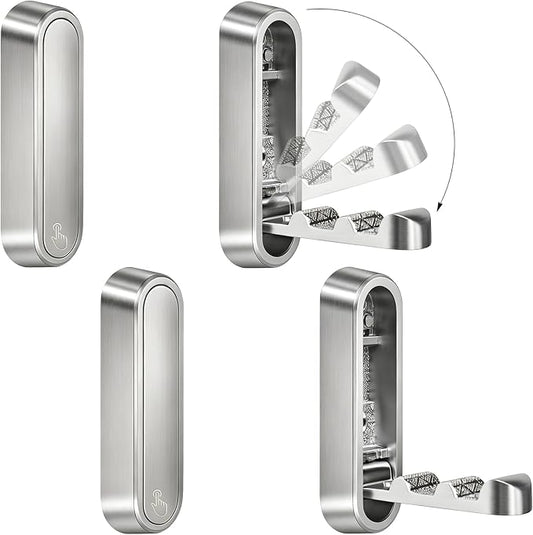 4PCS Foldable Wall Hooks, Flip Down Design by XSGTZMJ