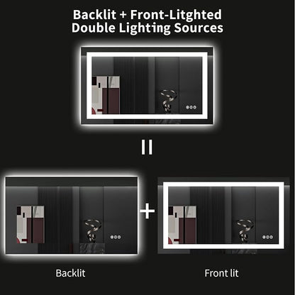LOAAO 40X24 LED Bathroom Mirror - Image 6