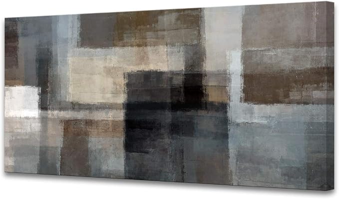 Cao Gen Decor Art A62462 Canvas Prints Abstract Wall Art Print Paintings Grey by Cao+Gen+Decor+Art
