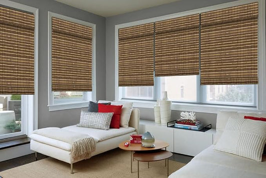 Letau No Drill No Tools Cordless Wood Window Shades Blinds, Bamboo Light - Image 2