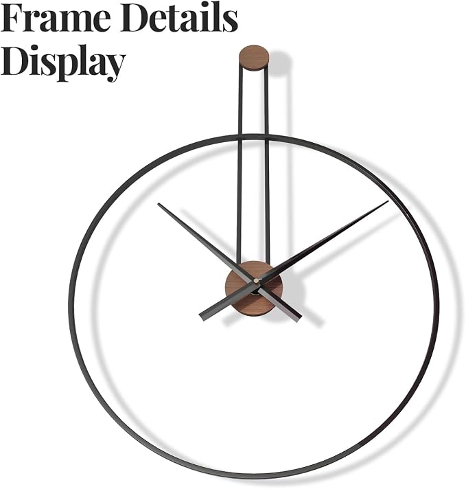 Cuspin 16 inch Wall Clock, Silent Non-Ticking Battery Operated Modern Clocks - Image 8