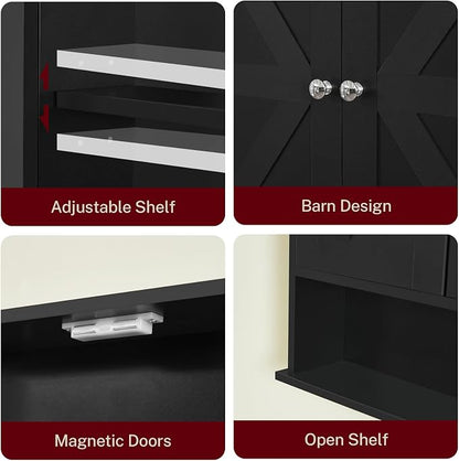 TEENFON Bathroom Wall Cabinet, Over The Toilet Space Saver Storage Cabinet - Image 6