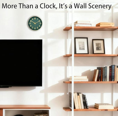 Wall Clock, 8 Inch Wall Clocks Battery Operated, Modern Non Ticking Silent - Image 2