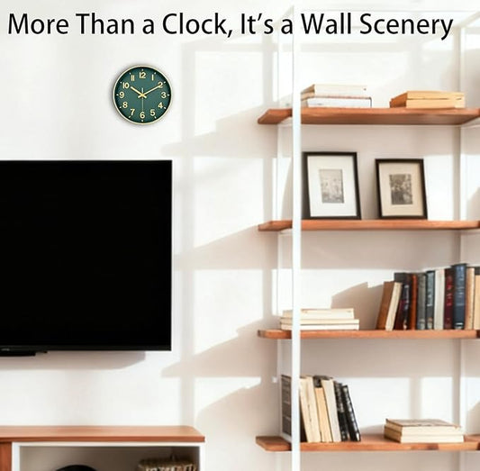 Wall Clock, 8 Inch Wall Clocks Battery Operated, Modern Non Ticking Silent - Image 2