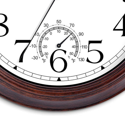KECYET 8.5 Inch Outdoor Wall Clock - Image 7