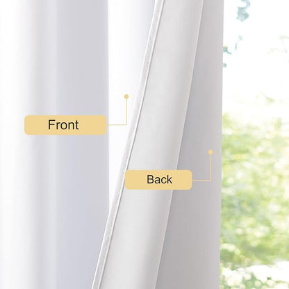 NICETOWN 100% Blackout Curtains Thermal Insulated Room Darkening Drapes Window - Image 5