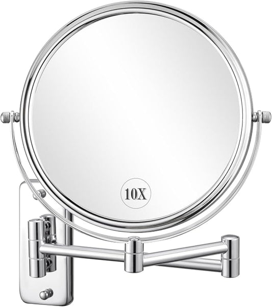 DECLUTTR 8 Inch Wall Mounted Magnifying Mirror by DECLUTTR