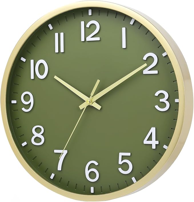 Wall Clocks Battery Operated 8 inch Modern Wall Clock, Silent Non Ticking Wall - Image 2