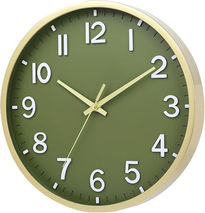 Wall Clocks Battery Operated 8 inch Modern Wall Clock, Silent Non Ticking Wall - Image 2