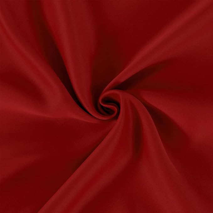 LEMOMO Blackout Curtains 66 x 95 inch/Red Curtains Set of 2 Panels/Thermal - Image 6