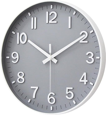 HZDHCLH Wall Clocks Battery Operated, Wall Clock Gray, 12 inch Wall Clock - Image 2