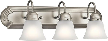 Kichler 24" 3-Light Vanity Bath Light in Brushed Nickel, Modern Bathroom Light - Image 2