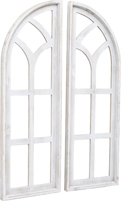 SwallowLiving Set of 2 Cathedral Arch Window Frame Wall Decor - Image 9