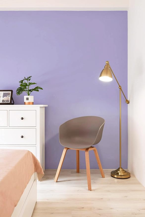 118"x17.7" Purple Wallpaper Solid Color Peel and Stick Wallpaper Purple Contact - Image 9