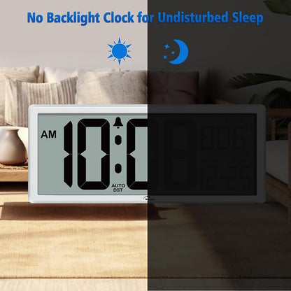 WallarGe 14.5'' Large Digital Wall Clock Battery Operated - Image 6