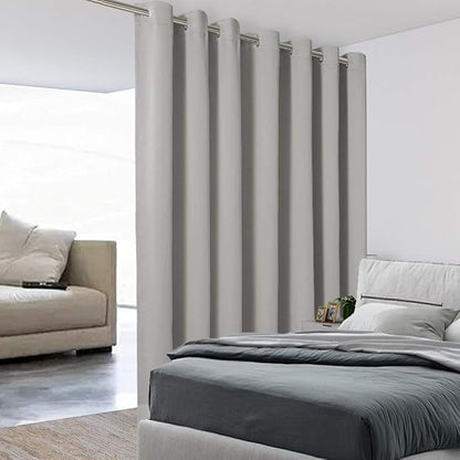 BONZER Room Divider Curtain Total Privacy Wall Wide Grommet Room Darkening by Bonzer