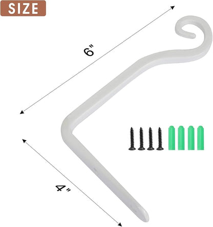 Jardim 2 Pack 6 Inch Premium Decorative Metal Iron Wall Hook, Indoor Outdoor - Image 2