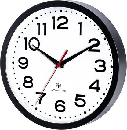 Roymnie Atomic Wall Clock 14 Inch, Modern Clock Battery Operated Classic Analog - Image 4