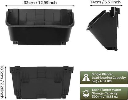 Vertical Garden Planter, 13 inch Wall Mounted Planter - Image 3