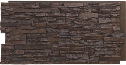 EverStone Canyon Ridge Faux Stone Panel, 45 3/4"W x 24 1/2"H x 1 1/4"D by EkenaMillwork