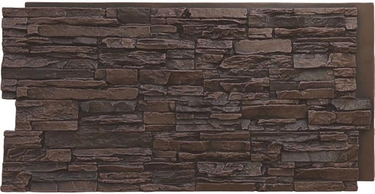 EverStone Canyon Ridge Faux Stone Panel, 45 3/4"W x 24 1/2"H x 1 1/4"D by EkenaMillwork