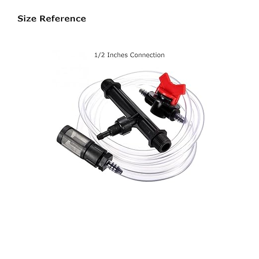 1/2 Inch Irrigation Venturi Fertilizer Kit Mixer Injectors Tube Switch Filter