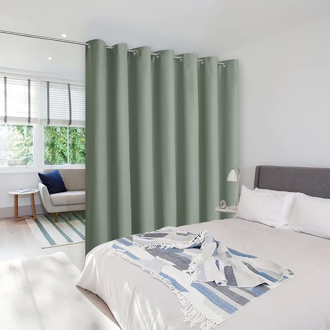 NICETOWN Loft Noise Blocking Room Divider Curtain Screen Partitions, Basement by NICETOWN