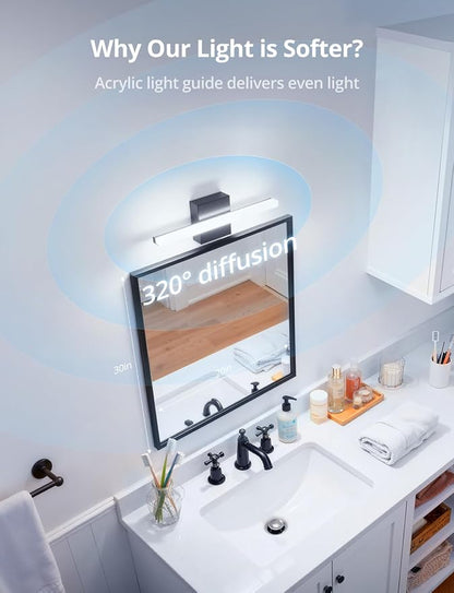 Combuh Modern Bathroom Light Fixtures Above Mirror Small Vanity Lighting Bar - Image 3