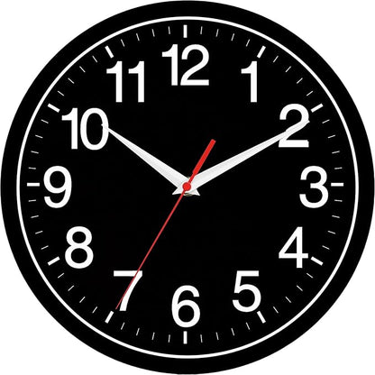Rohioue Wall Clock Modern 8 Inch Battery Operated Silent Non Ticking Small by RohioueWallClock