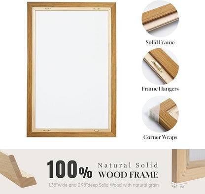 Large Framed Modern Neutral Abstract Wall Art, Geometric Pictures - Image 7