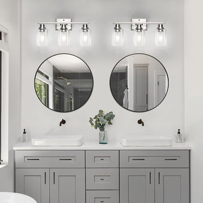 Unicozin 3 Light Bathroom Light Fixtures, Modern Vanity Lights Over Mirror - Image 8
