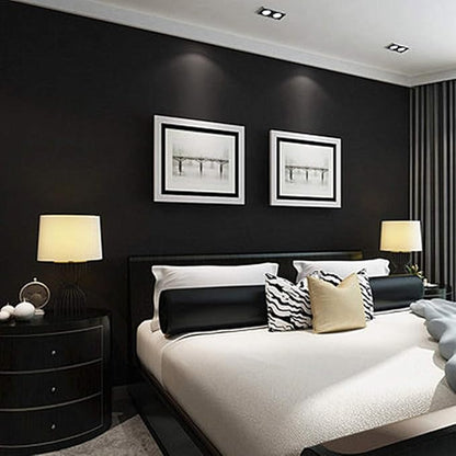 practicalWs 15.7" x393.7" Black Wallpaper Self Adhesive and Removable Peel and - Image 4
