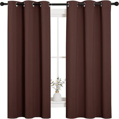 NICETOWN Nursery Essential Thermal Insulated Solid Grommet Top Blackout Curtains - Image 2