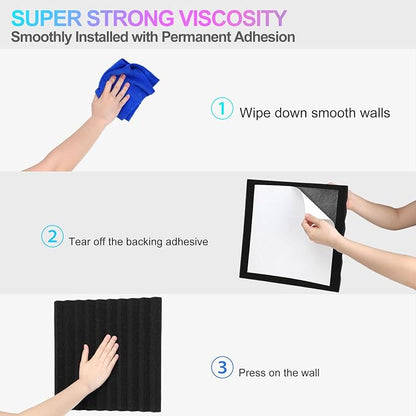 JBER 48 Pack Acoustic Foam Panels - Image 5