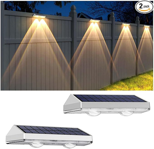 LIANGLOME 2 Pack Solar Fence Lights by LIANGLOME